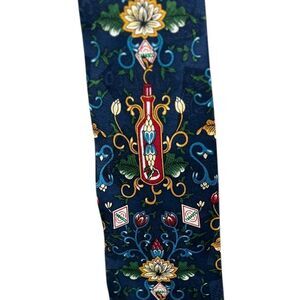 Tabasco 100% Silk Novelty Tie – Hot Sauce Bottle Pattern – Made in USA
